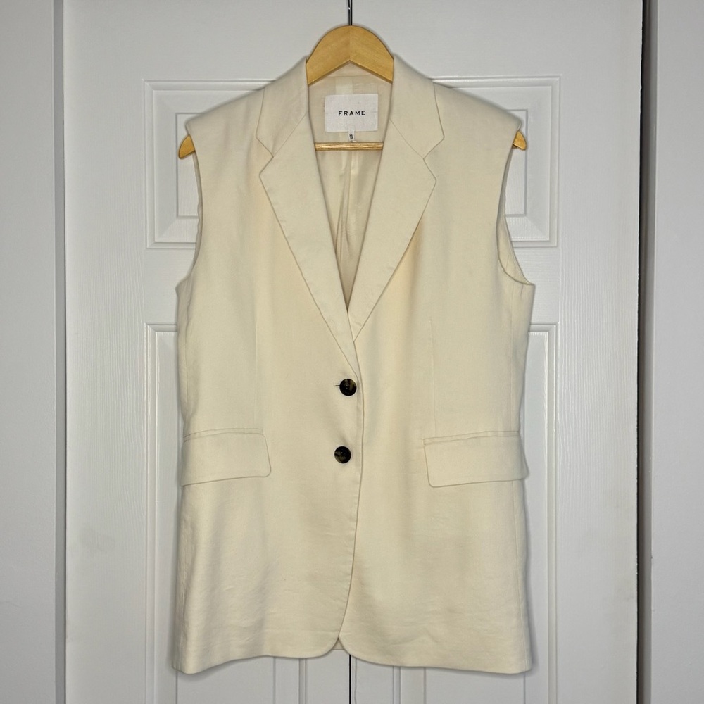 Frame Linen Vest sz XS